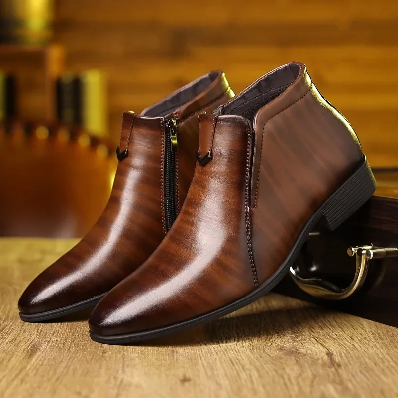 Men Formal Wear With Boots - 럭셔리 남성 부츠 패션 하이 탑