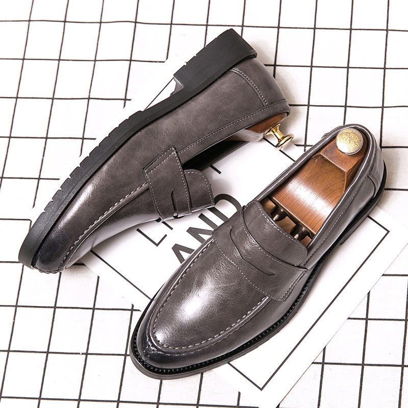 Formal Men Daily Wear Footwear - 남성용 빈티지 인조 가죽 페니 로퍼