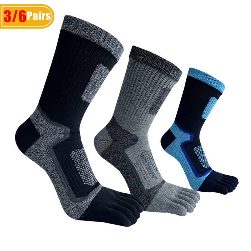 3/6 쌍 남성 스포츠 발가락 짧은 양말 압축 땀 흡수 - Sock Garter Men 리뷰 및 가격