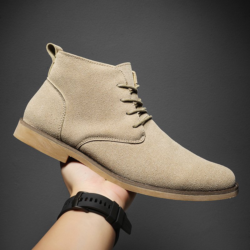 영국 스타일 브라운 첼시 부츠 남성용 하이탑 드레스 슈 - Men Formal Wear With Boots 리뷰 및 가격