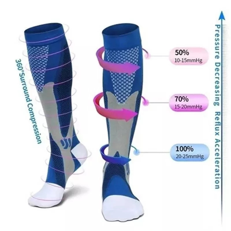 러닝 남성 여성 축구를위한 압축 양말 안티 피로 통증  - Sock Garter Men 리뷰 및 가격
