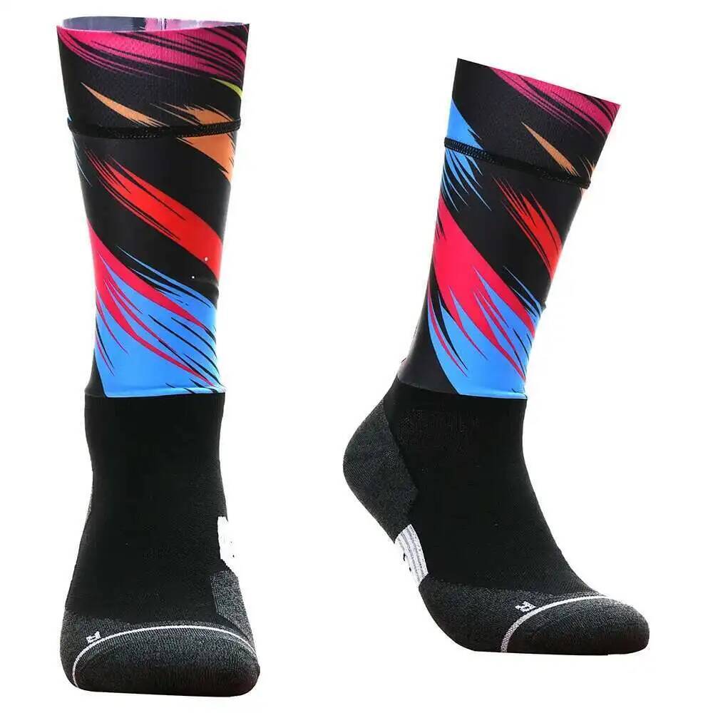 활기 넘치는 기하학적 디자인의 사이클링 양말 - 남녀  - Sock Garter Men 리뷰 및 가격