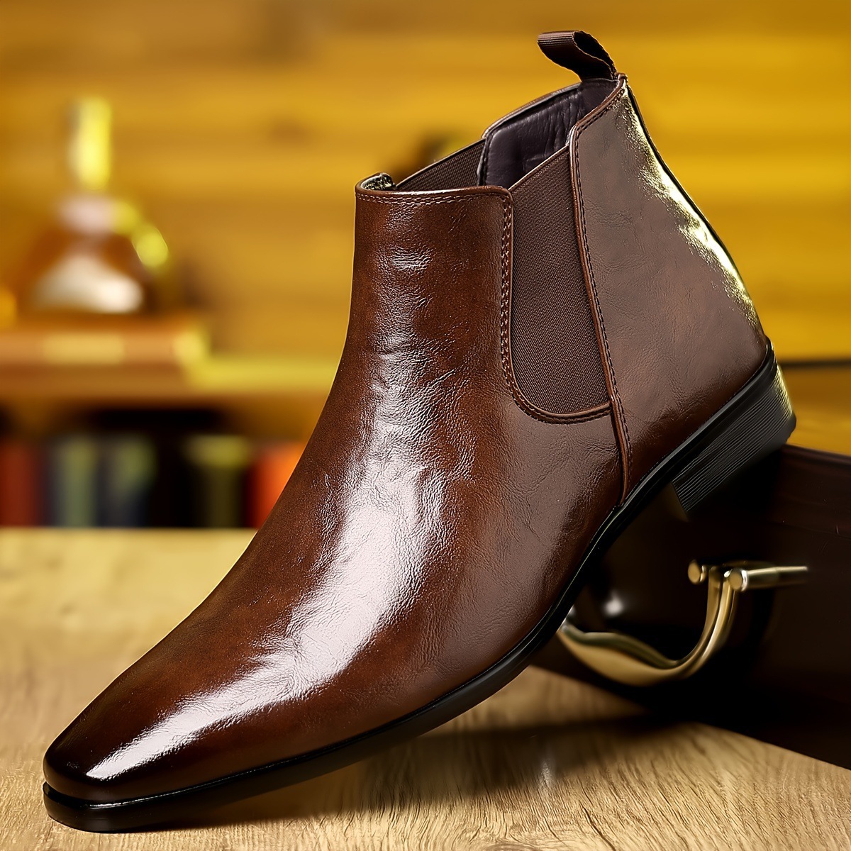 첼시 부츠, 가죽 부츠, 가을용, 편안한 앵클 부츠,  - Men Formal Wear With Boots 리뷰 및 가격