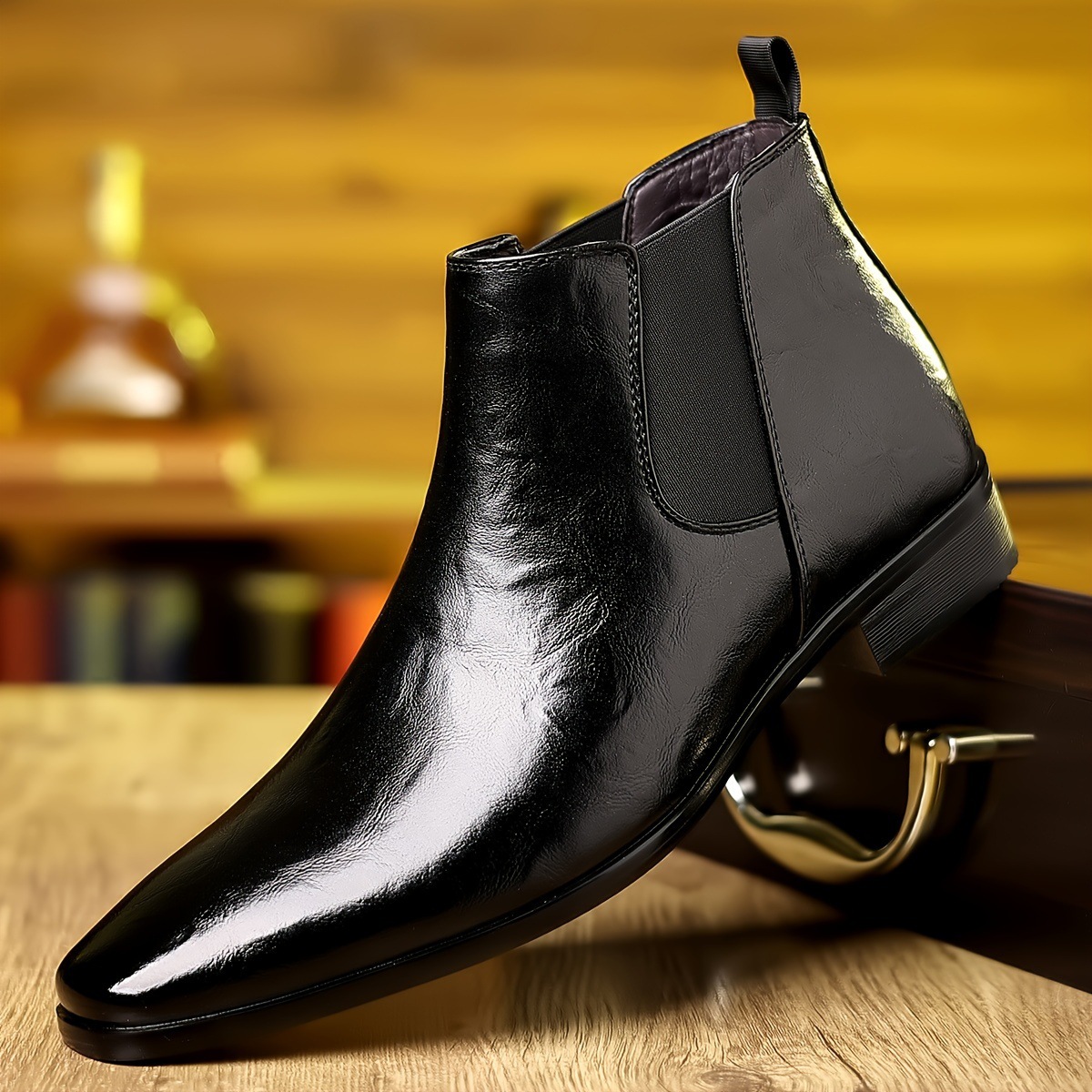 첼시 부츠, 가죽 부츠, 가을용, 편안한 앵클 부츠,  - Men Formal Wear With Boots 리뷰 및 가격