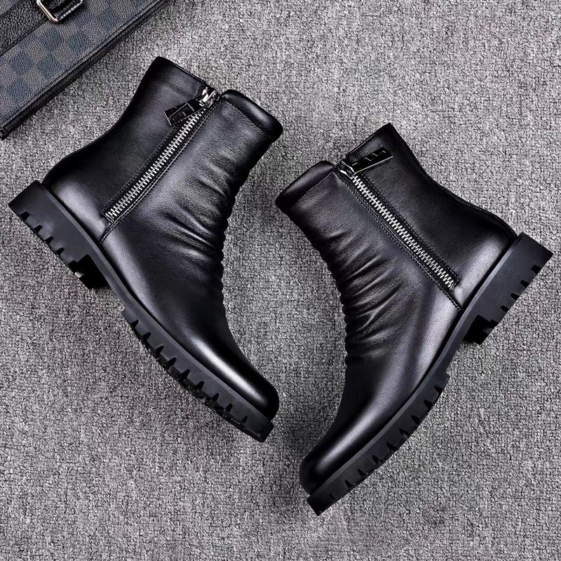 고품질 남성용 하이탑 부츠 천연 가죽 부츠 비즈니스 부 - Men Formal Wear With Boots 리뷰 및 가격