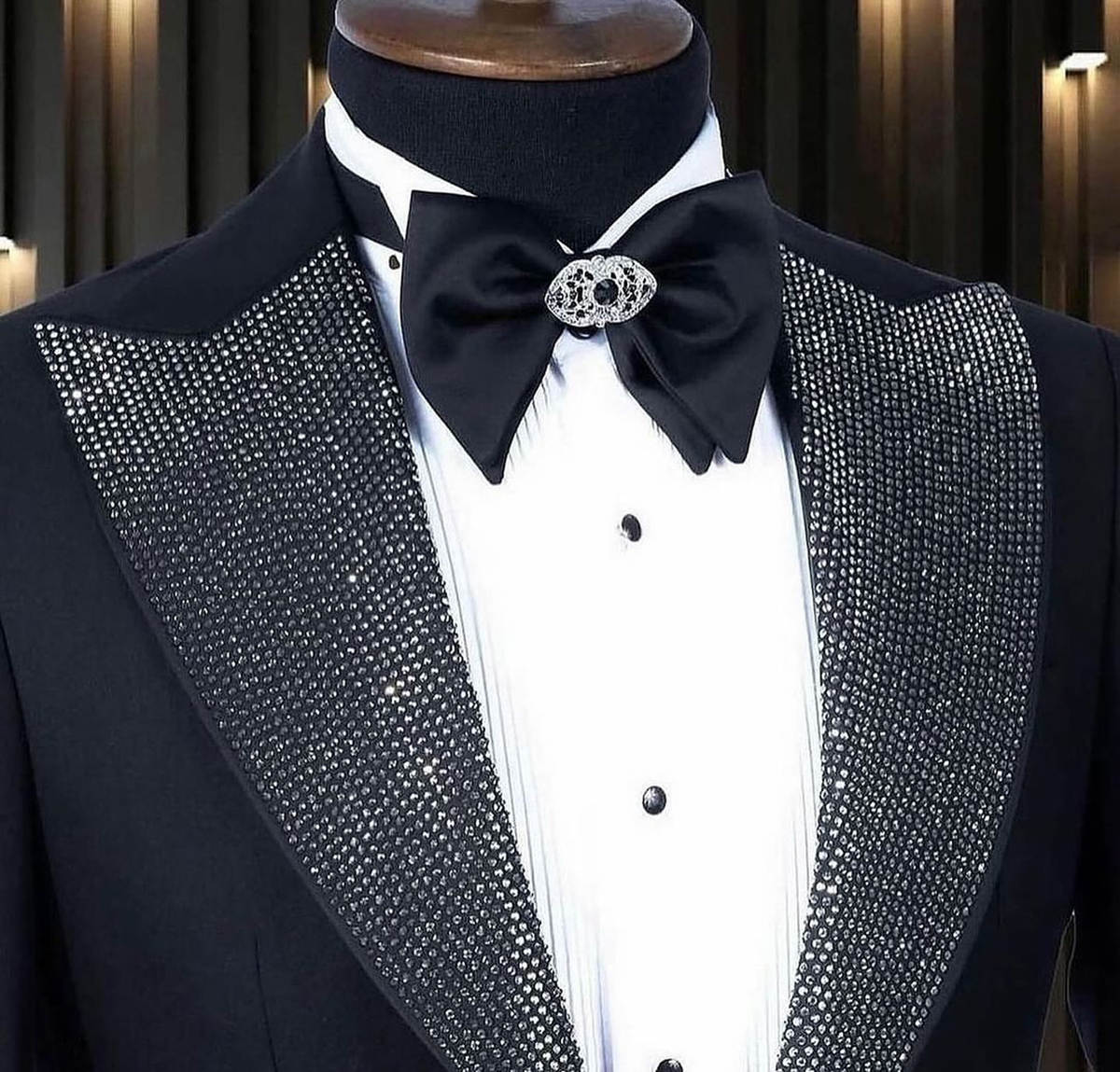 정장 남성 턱시도 비즈 장식 2피스 자켓 팬츠 웨딩 수 - Men Formal Wear Modern 리뷰 및 가격