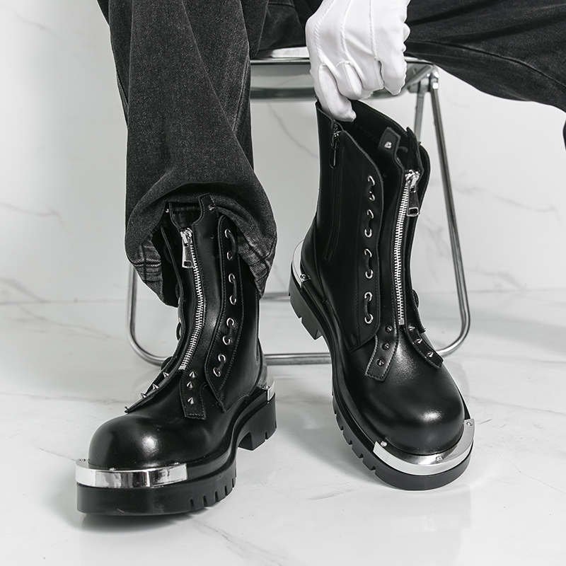 남성용 두꺼운 밑창 부츠 디자이너 트렌디한 새로운 스타 - Men Formal Wear With Boots 리뷰 및 가격