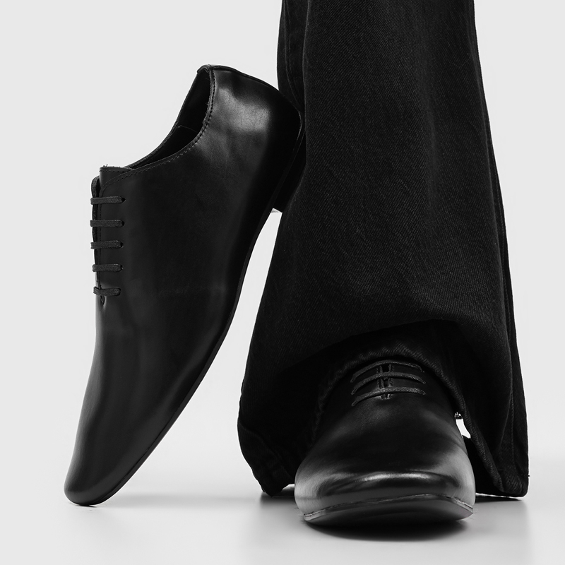 남성용 레이스업 옥스퍼드 드레스 슈즈, 스퀘어 토 플랫 - Formal Men Daily Wear Footwear 리뷰 및 가격
